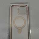 TORRAS Desert Titanium for iPhone 16 Pro Max Case, [Military Grade Drop Tested][Fit for MagSafe] [Built-in Stand] Translucent Slim Soft Edge Case for iPhone 16 Pro Max 6.9" 2024, Rose Gold