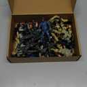 18 Pcs Special Forces Army Men Soldier Combat Movable Action Figures Army Guys Plastic Toy Soldiers Playsets Military Toy Men with Military Weapons and Accessories for Teens Party Decoration, 4 Inch