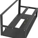 Mining Rig Frame, Steel Open Air Miner Mining Frame Rig Case Up to 8 GPU for Crypto Coin Currency Bitcoin Mining Accessories Tools -Frame Only, Fans & GPU is not Included