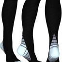 Physix Gear Compression Socks 20-30 mmHg - Men & Women - Running, Nurses, Shin Splints, Flight, Travel S-M