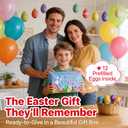 Easter Basket Stuffers Toys for Kids, Prefilled Easter Eggs Fillers with Farm Building Blocks Toys for Boys Girls Gifts Ideas Egg Hunt Party Favors Supplies