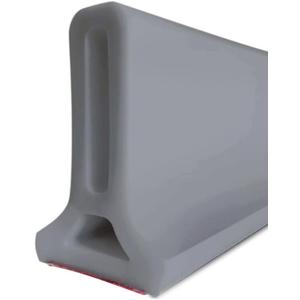 Duzzy 39 Inch Shower Threshold Water Dam, Shower Water Guard to Keep Water in Shower, Shower Water Stopper Dry and Wet Separation Suitable for Bathroom and Kitchen
