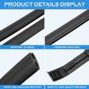 Left & Right Side Roof Drip Molding Weatherstrip Fits for 4Runner 2010-2024 with sunroof#75551-35080 75552-35070 75555-35041 75553-35050 75554-35050