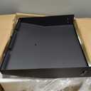KUAFU Hinged Lid Griddle Cover - Compatible with 28 inch Blackstone Griddle - Black Powder Coated Steel Lid with Grease Collection