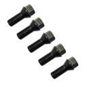 AMCC 14mm x 1.25 Wheel Lug Bolts (5Pcs) Compatible with BMW F30 F35 F10 F25 X3 E70 X5 Replace: 36136781151 36136890324