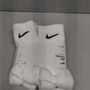 Nike Unisex Adult Everyday Cushioned Training Crew Socks (6 Pairs) (Medium, White/Black)