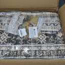 Washable 9x12 Area Rugs for Living Room: Soft Vintage Brown Rug