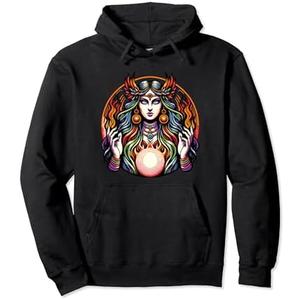 Hekate Necromancy Witch Goddess Hecate Pullover Hoodie, Small