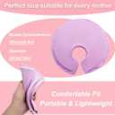 2 x Soft Gel Breast Therapy Pads for Breastfeeding & Pumping, Breast Cooling Pad, Nursing Pain, Mastitis Pain Relief (Purple)