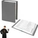 Bible Cover Case for Women and Men, Leather Bible Bag Suitable for 7.2"x10.2"x1.5" Standard Size Bible Protective Classic(Gray,Large,7.2"x10.2"x1.5") (Grey)