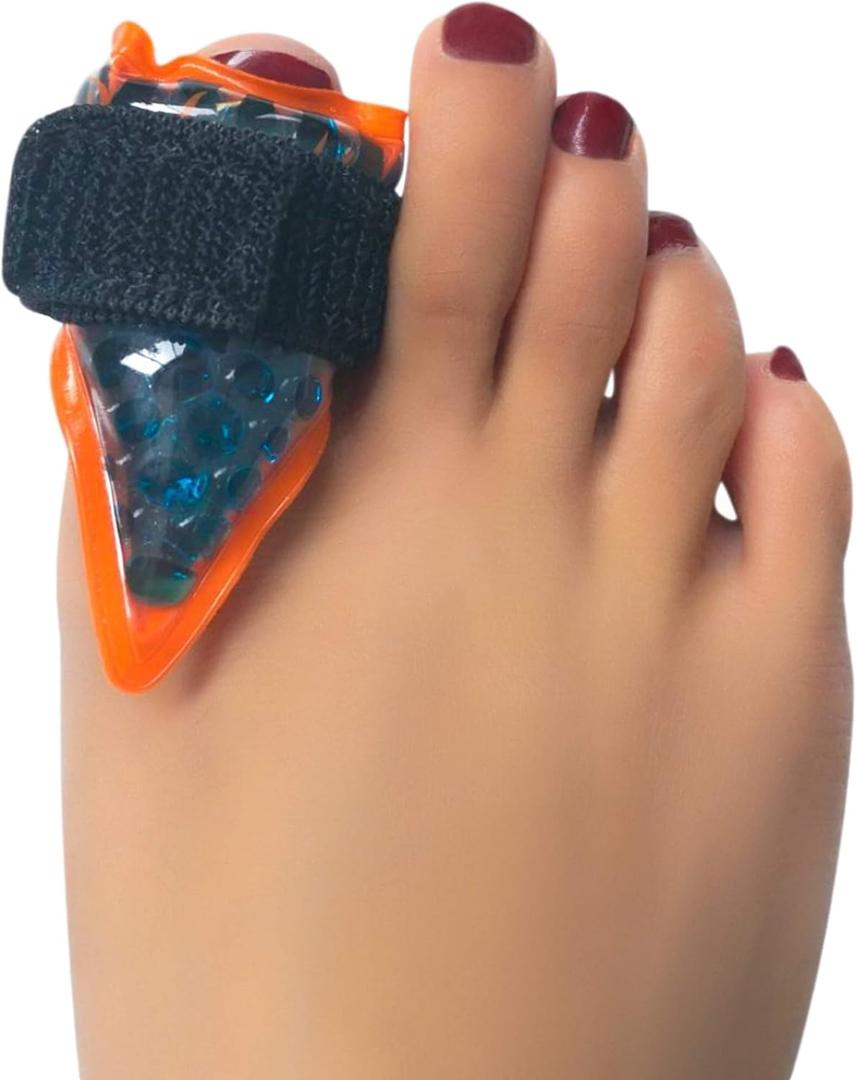 BodyMoves Toe Gel Pack -Reusable hot and Cold Therapy for Trigger Mallet Broken Toe Injuries Pain Knuckle Joint Fracture Relief cryotherapy Strain Fasciitis (3 Pcs, Toe Gel Pack)