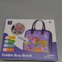 hahaland Busy Board Montessori Toys - 3 Year Old Girl Gifts Bithday Gift Ideas 3rd - 8 in 1 Preschool Learning Activities - Educational Toys Little Girls Age 3 Travel Busy Book for Airplane Car Rides