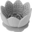 Silicone Dog Slow Feeder Lick BowlSlow Feeder Bowls for Small Medium Breed DogsDog Freeze Bowl with Suction CupsInteractive Puzzle Toy(Grey, Small)