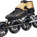 SLJJLHX Inline Speed Skates for Men Women,Professional Carbon Fibre Inline Skates Adult Male,High Performance Fitness Racing Skates,Unisex, Size 41