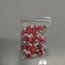 Cheriswelry 25pcs/Strd Red Christmas Gloves Lampwork Glass Beads Christmas Theme Loose Spacer Beads Decoration Charms 19~20mm for DIY Earring Bracelet Necklace Craft Jewelry Making