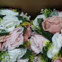 BLOSMON Dusty Pink Flower Centerpieces for Wedding: 10 Pcs, Faux Roses