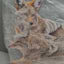 3 Pack 27x 25 Inch Coyote Decoy for Geese, Lifelike Predator with Metal Stakes, Fake Predator Hunting Decoy 2D Silhouette Coyote Devices for Yard Garden