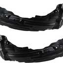 TRQ Front Inner Fender Liner Set Compatible with 2008-2015 Mitsubishi Lancer MI1248123 MI1249123