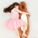 36 inch Capybara Long Plush Pillow Large Toy, Kawaii Capybara Stuffed Animals, Giant Soft Plushies Pet Gift for Kids Boys Girls, Birthday, Valentine's Day