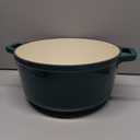 Mueller DuraCast 6 Quart Enameled Cast Iron Dutch Oven Pot with Lid, Heavy-Duty, Oven Safe up to 500 F & Across All Cooktops, Wedding Registry Ideas & Gifts, Emerald
