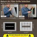 Fancat Return Air Filter Grille for 24x18 Ducts, Steel Vent Cover Grille with Removable Door for 1 Filters | Suitable for Sidewall & Ceiling | White Coating | Outer Dimensions: 26 5/8 W x 20 5/8" H