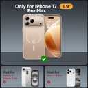 Miracase for iPhone 17 Pro Max Case with Screen Protector [Compatible with MagSafe] Slim Thin Phone Case Military-Grade Protected for 17 ProMax Cover Bumper 6.9", Khaki Gold