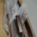 MyGift 4ft Tall Rustic Burnt Natural Wood Wall Leaning Blanket Ladder Shelf with 5 Rungs, Decorative Living Room Throw and Quilt Holder, Farmhouse Bedroom Decor