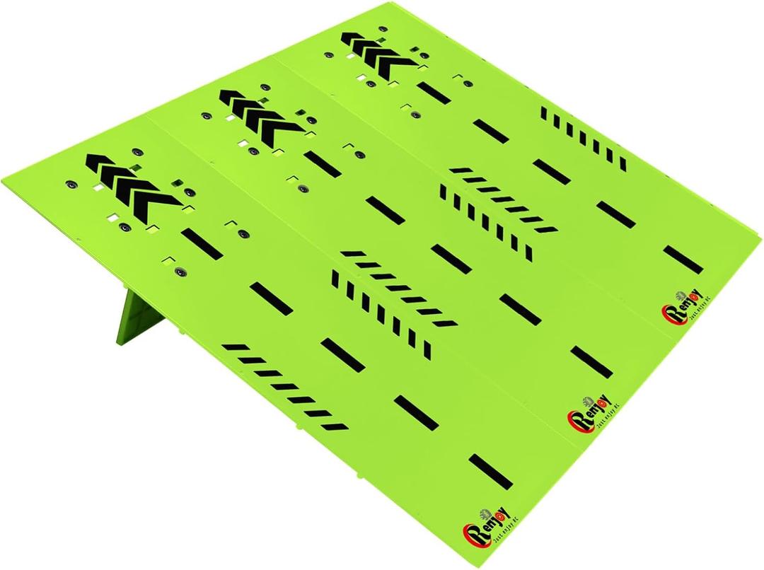 RC Car Jump Ramp Takeoff Board RC Ramp for Jumping Stunt Playset for 1/14 1/16 1/18 1/24 Remote Control Model Car (Green)