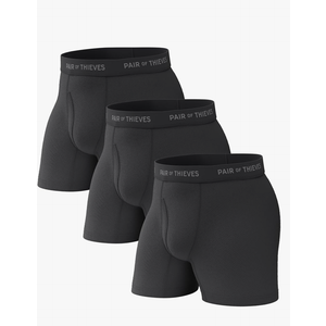 Pair of Thieves Super Fit Men's Boxer Briefs – Soft, Breathable, Quick-Dry Underwear with 4-Way Stretch (2 & 3 Pack), M