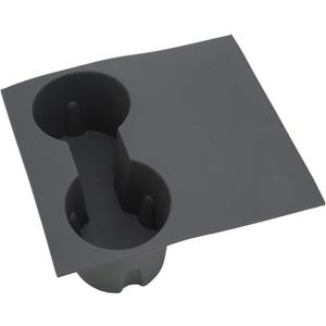 Car Center Console Cup Holder Accessory Silicone Material Scratch Silicone Cup Holder Replacement for (Gray)