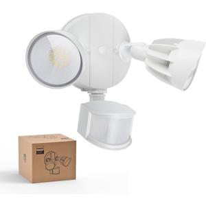 Philips 44W 4200 lm LED Security Light Outdoor w/PIR Motion Sensor, 5000K Daylight Flood Light, Waterproof, Dusk to Dawn, 2 Heads, 4 Modes