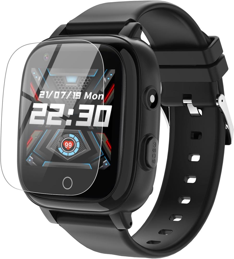 cjc 4G Smart Watch for Kids with GPS Tracker, Globally Applicable, Texting and Calling, Kids Watch for Ages 4-12 - Includes Video Call, Chat, SOS Alerts, App - Fun & Educational Birthday Gift Idea