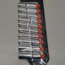 Egofine 10PCS 1/2 Drive Deep Socket Set,Metric Socket Set10mm-21mm,6 Point Socket Set With Hanging Bracket,Cr-V Steel