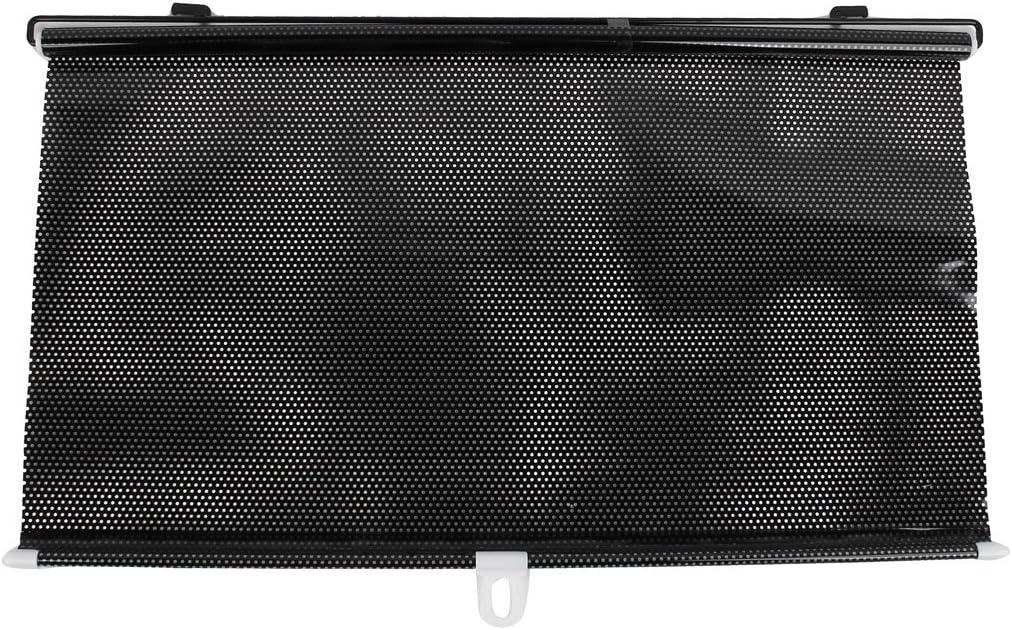 uxcell 125cm x 58cm Black Clear Dotted Car Front Side Window Sunshade