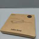 20 Pcs Black Silicone Cable Ties, Reusable Cable Straps Wire Organizer, Cable Management Cord Organizer for Fastening Earphone Phone Charger Home Office Desk Kitchen Appliances Cable Cords Wires