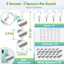 Bird Deterrents for Outside, 12 Discs Stainless Steel 3D Wind Spinners Garden Decor, 4 Sets Reflective Bird Scare Devices to Keep Woodpeckers, Pigeons Away from Patio, Balcony, Porch, Deck