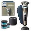 Philips Norelco Shaver Series 9000 Space Grade Edition, Wet & Dry Electric Shaver, with Lift & Cut Shaving System, Pop-up Trimmer, Cleaning Pod & 3 Cartridges, Charge Stand & Travel Case, S9979/92 (Gray)