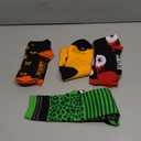 Patelai 4 Pairs Halloween Socks for Kids Fun Novelty Design Horror Halloween Knee High Socks for Child Boys Girls