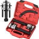 Coil Spring Compressor Tool Automotive 2 pcs Heavy Duty Macpherson Strut Spring Compressor Set with Safety Bracket Compressor Set with Safety Bracket for Car Truck ATV UTV, 2200 LB Capacity