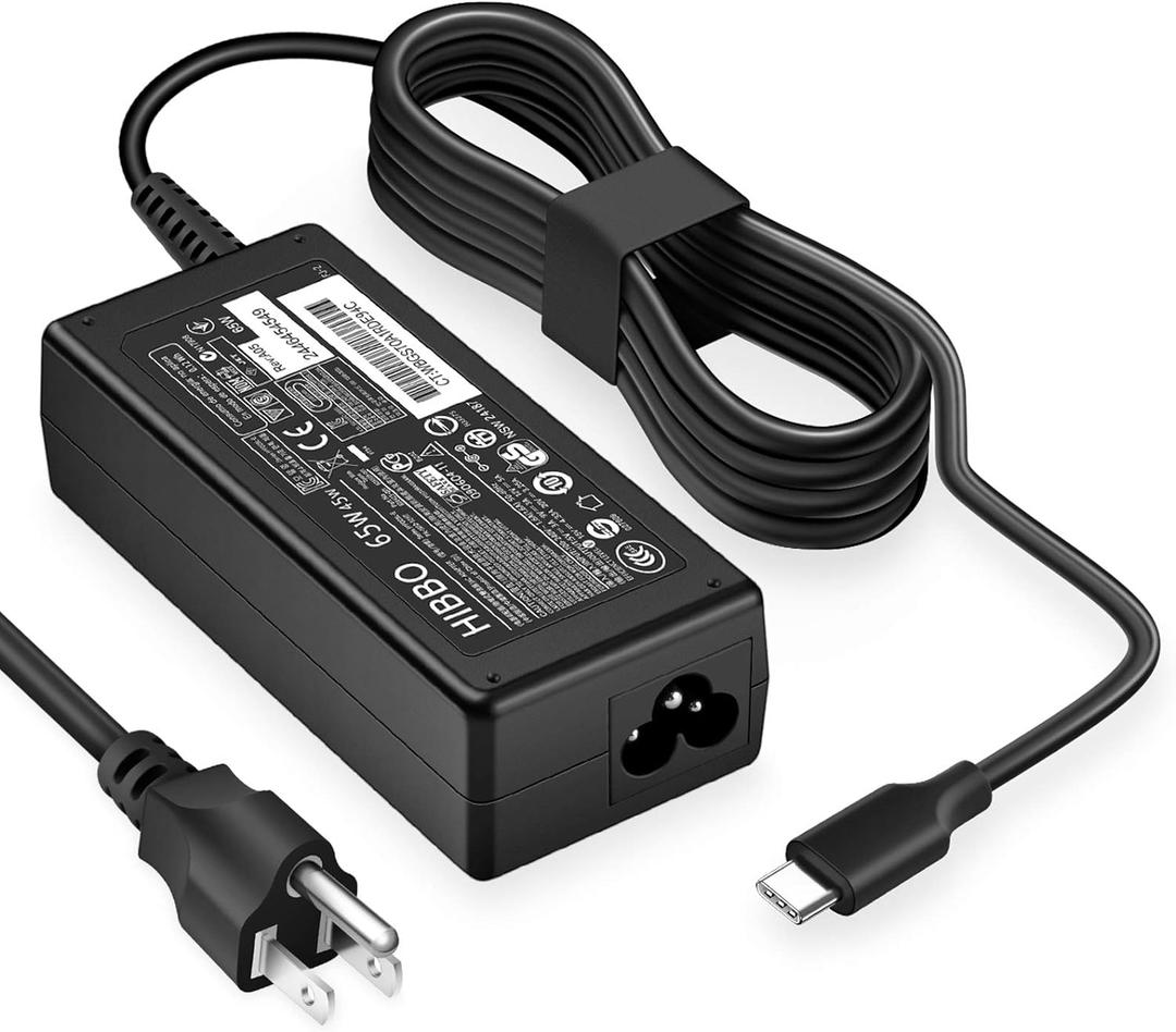 Charger for HP Laptop Chromebook 65W 45W USB C Fast Power Adapter