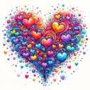 CHAONENG 5D Funny Love Diamond Art Painting Kits for Adults Colorful Gradient Diamond Painting Kits for Beginners Full Drill Diamond Dots,Gem Art Crafts for Adults Wall Decor 14x14inch