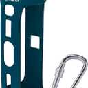 LTGEM Silicone Carrying Travel Case Compatible with JBL FLIP 5 Waterproof Portable Speaker with Extra Carabiner - Blue