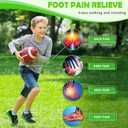 Ailaka Kids Orthotic Arch Support Shoe Insoles, Plantar Fasciitis Cushioning Athletic Inserts for Flatfoot Pain Relief Running Walking
