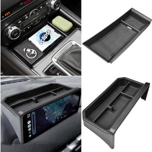 Center Console Dash Storage Organizer Compatible with Mazda CX-5 2025 2024 2023 2022 Interior Accessories, Armrest Storage Box Dashboard Insert Tray Holder (Not Fit 2026 Models), Black