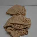Bedding Fitted Sheet - Pack of 2 Bottom Sheets - Soft Brushed Microfiber - Deep Pockets, Shrinkage & Fade Resistant - Easy Care (Beige), 26 x 52, 2 Pack