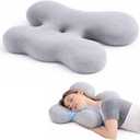 Nabrona Side Sleeper Pillow for Anti-Wrinkle, Neck Pain & Breathing Smoothly, Memory Foam Pillows for for Back and Side Sleepers, Large Cervical Neck Pillow, with Enhanced Support and Comfort