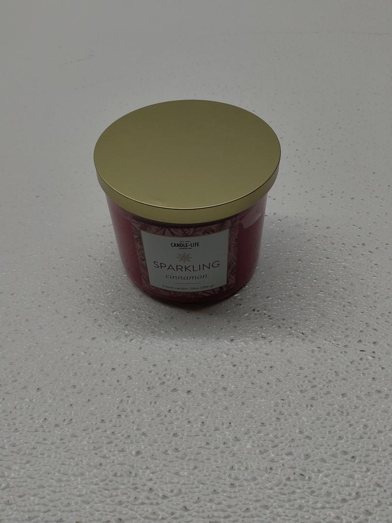 Candle-Lite Sparkling cinnamon 3 wick candle 14oz