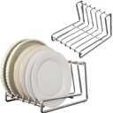 Dish Plate 6-Tier Draining Rack Storage Drainboard Kitchen Drying Rack Drainer Stand Multifunctional Cabinet Organizer Plate Organizer for Cabinet Space Saver SUS304 Stainless Steel (6-Tier)