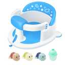 Baby Bath Seat for Babies 6 Months & up,Baby Bath Seat,Non-Slip Toddler Bath Seat, Sit Up Bath Seat for Baby,Safe Infant & Newborn Bathtub Chair with Soft CushionBlue