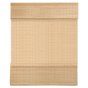 LazBlinds Cordless Bamboo Roman Shades, 25.5x64, Highfield Teak